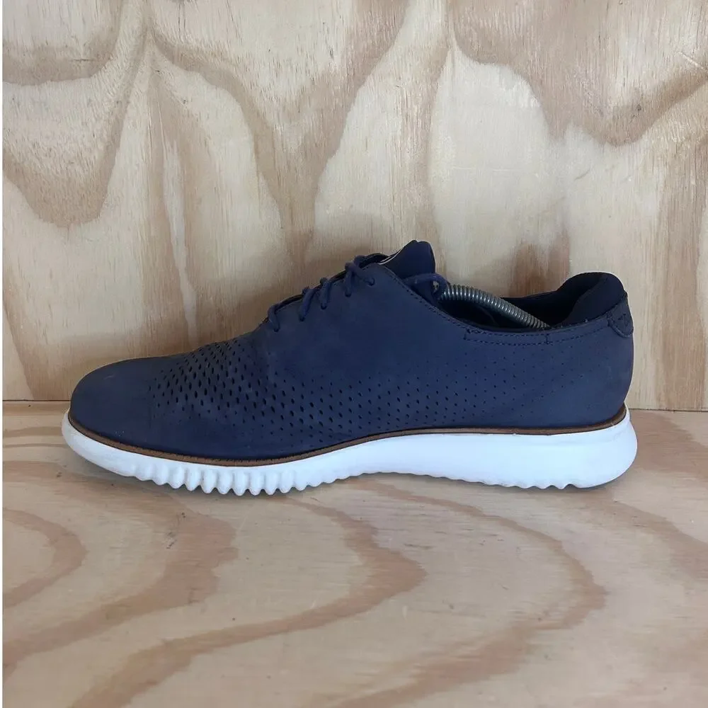 Cole Haan - 2.ZeroGrand Laser Wingtip - Oxfords - Blue - Men's - 12M - C23806